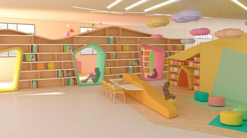 &Ccedil;ocuklar i&ccedil;in tasarladığı mekan &ouml;d&uuml;l getirdi