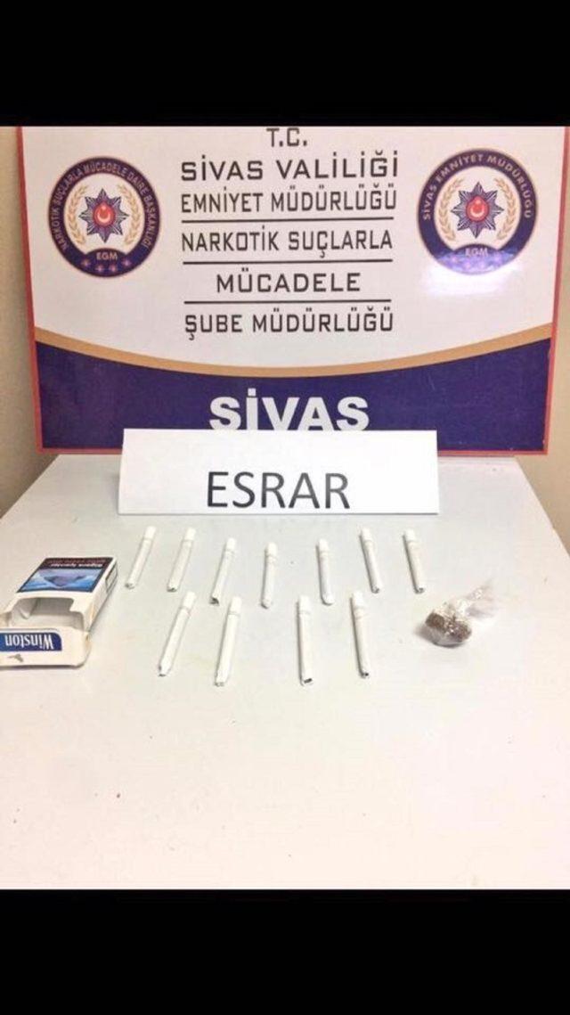 Sivas’ta uyuşturucu operasyonları