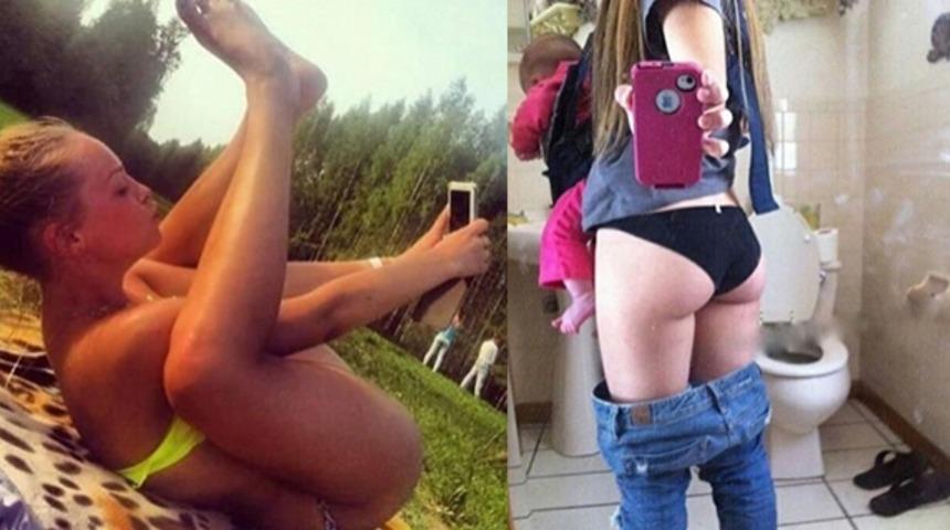 'Selfie' hayatımıza girdiğinden beri iyice tuhaflaşan, selfie &ccedil;ılgını insanlar!