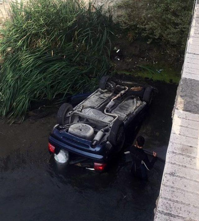 Nehre düşen otomobildeki Elif bebek yaşama tutunamadı