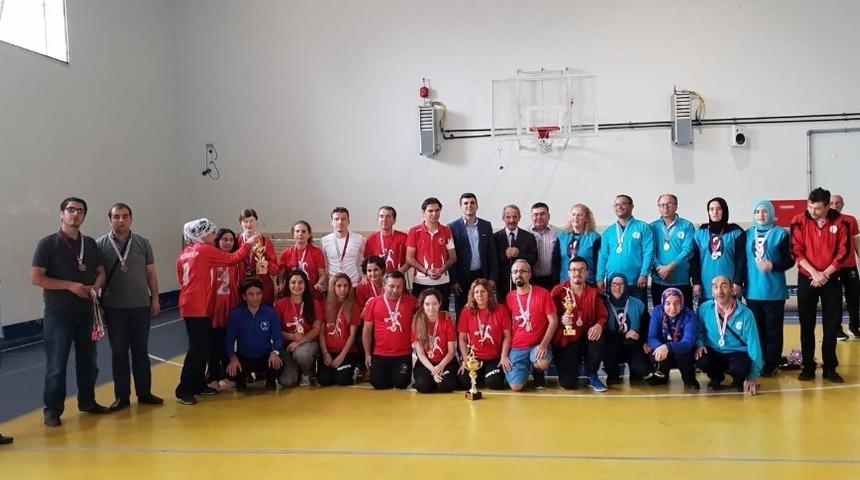 G&ouml;rme Engelliler Goalball şampiyonası Manavgat&rsquo;ta yapıldı