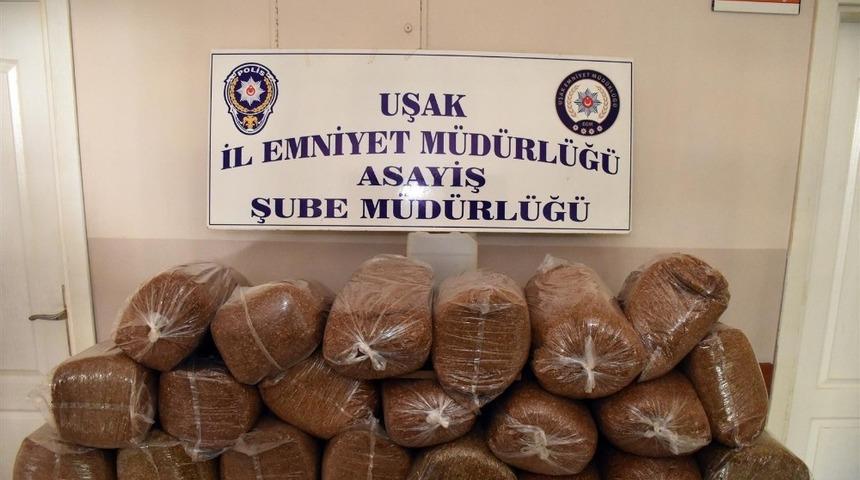 Uşak&rsquo;ta ka&ccedil;ak t&uuml;t&uuml;n operasyonu