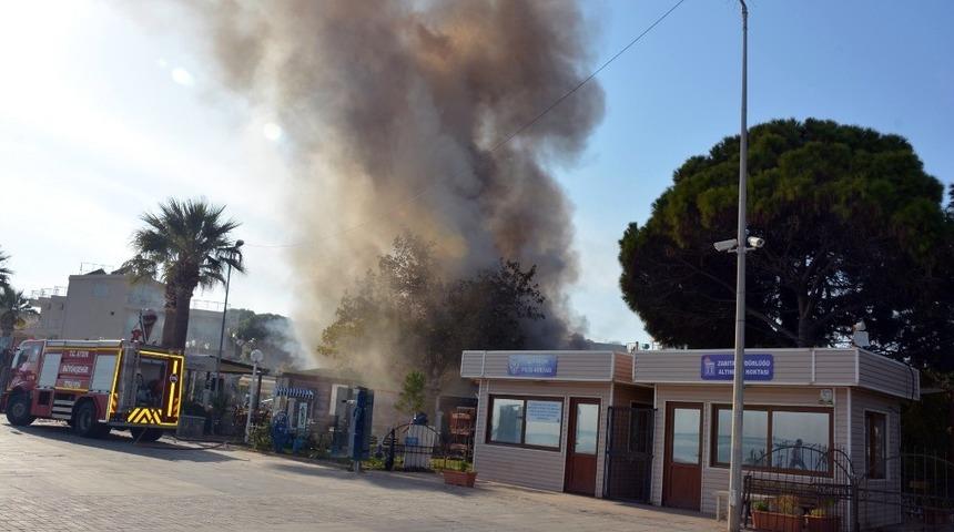 Didim&rsquo;deki yangın korkulu anlar yaşattı