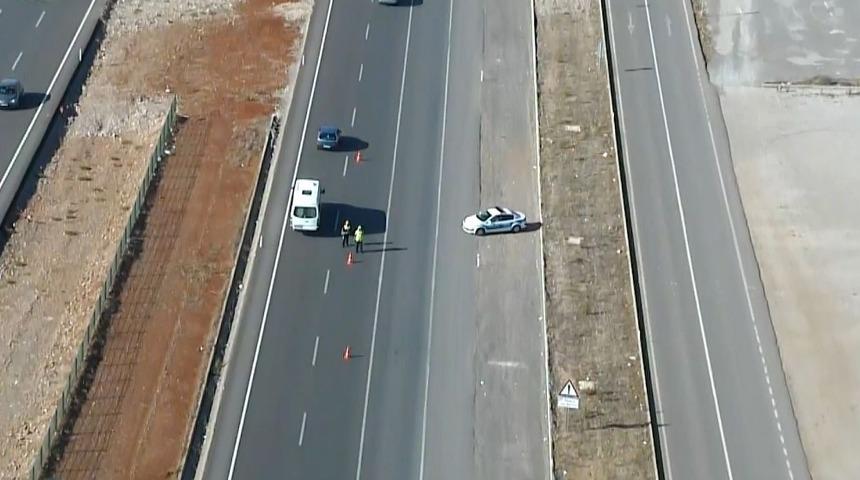 Antalya&rsquo;da helikopter ve drone ile trafik denetimi