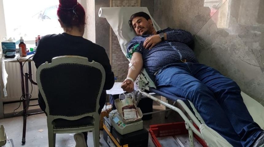 Kan bağışı kampanyasına destek