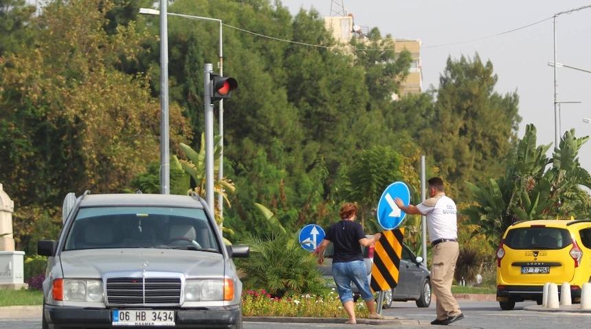 &Ouml;nce &ccedil;arptı, sonra doğrulttu