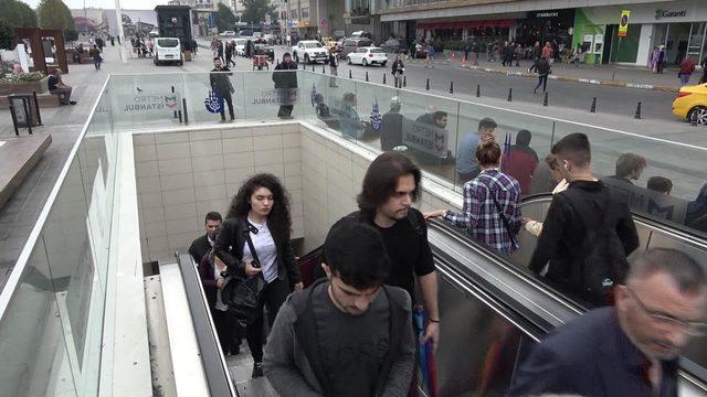 Metro seferlerinde aksama