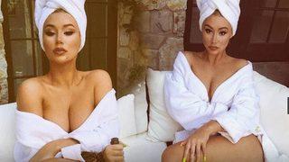 Iggy Azalea'dan 'duştan yeni çıktım' pozu!
