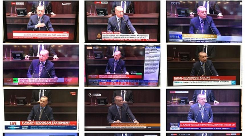 Dünya televizyonları Erdoğan'ı canlı yayınladı