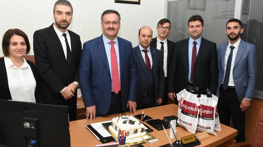 Başkan G&uuml;ney&rsquo;den basın yayın birimine ziyaret