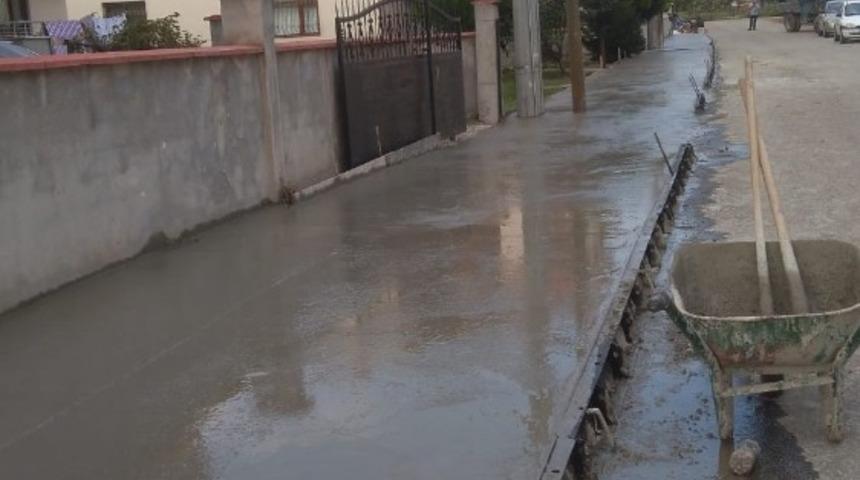 D&uuml;zce&rsquo;de bazalt beton &ccedil;alışmaları başladı