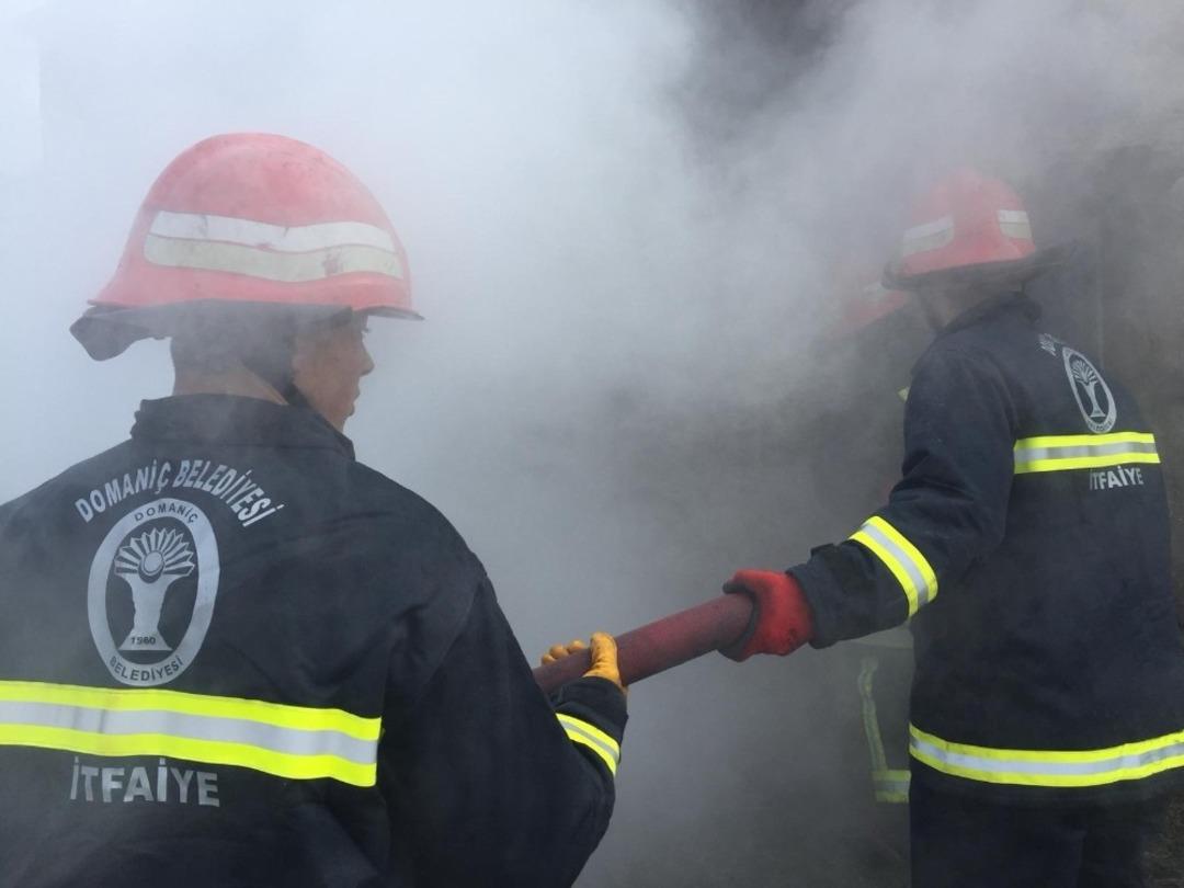 Domani&ccedil;&rsquo;te korkutan yangın