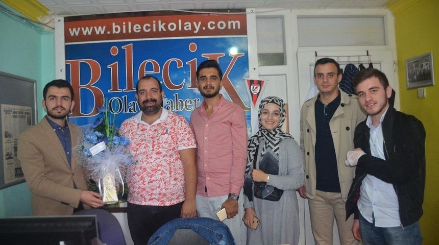 AK Parti İl Gen&ccedil;lik Kollarından İHA muhabirine ziyaret