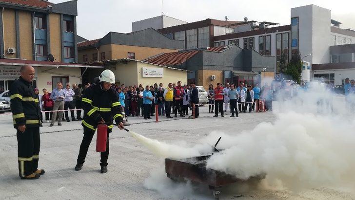 Hastanedeki yangın tatbikatı gerçeği aratmadı G1