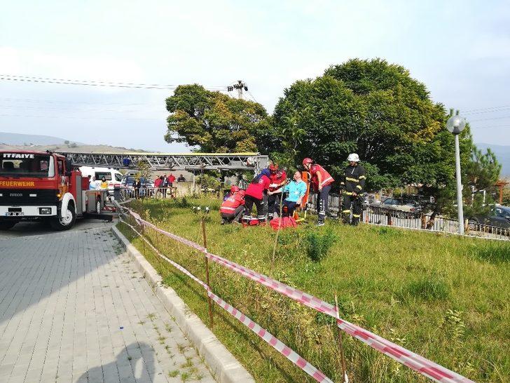 Hastanedeki yangın tatbikatı gerçeği aratmadı G5