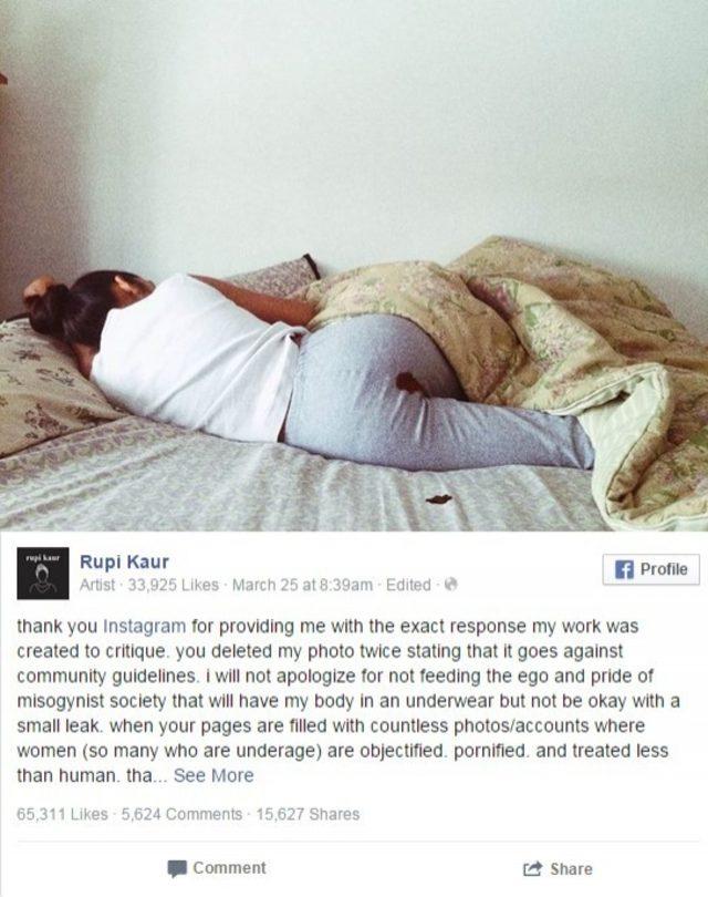 Regl D&ouml;neminde Kanlı Fotoğrafını Instagram a Koyan Kadının Savaşı 3