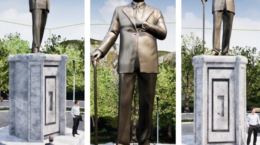 Atat&uuml;rk Anıtı&rsquo;nın yapımına hız verildi