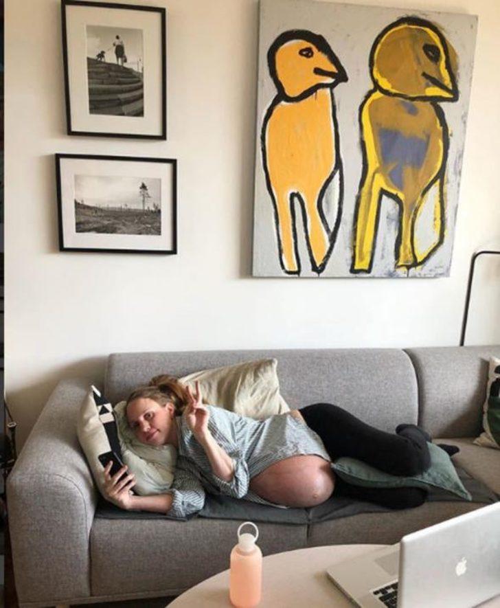 Doğumdan sonra paylaştığı fotoğraf şok etti  G1