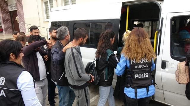 Bursa'da uyuşturucu operasyonu: 25 gözaltı