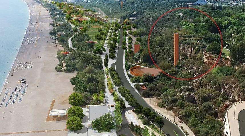 Atat&uuml;rk K&uuml;lt&uuml;r Parkı&rsquo;ndan sahile asans&ouml;rle inilecek