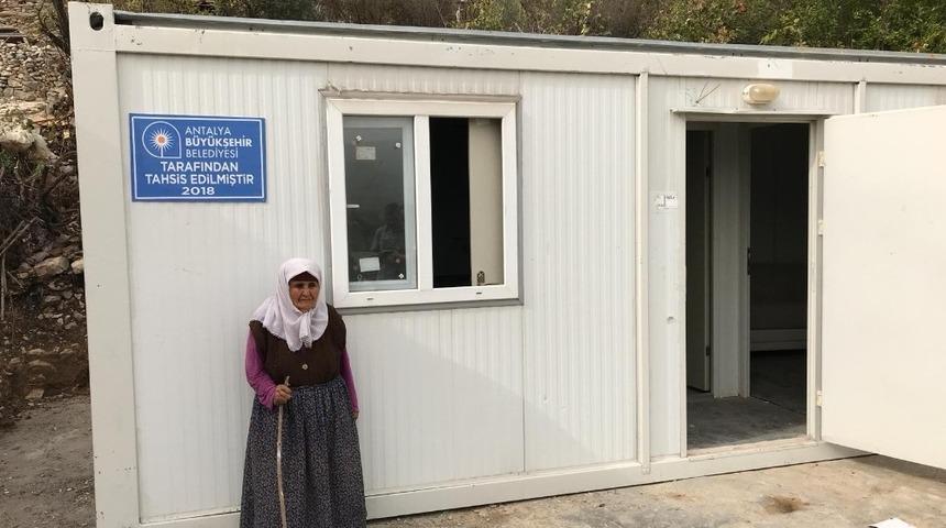 Kiraz nine konteyner evine kavuştu