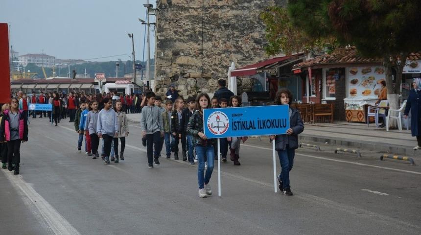 Sinop&rsquo;ta Cumhuriyet Bayramı provası