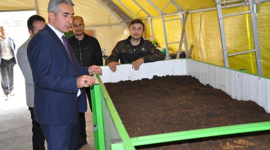 Gümüşhane’de solucan gübresi üretimi başladı