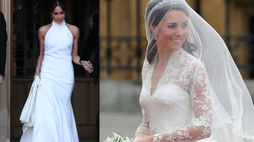  D&uuml;şes Kate ve Meghan'dan ilham alınan 2019'un en iyi gelinlik trendleri
