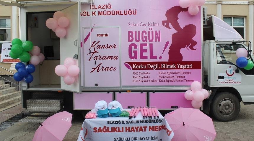 Elazığ&rsquo;da &lsquo;Mobil Kanser Tarama Aracı&rsquo; hizmete girdi