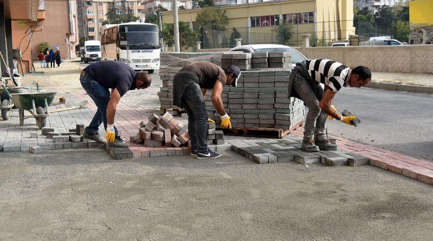 &Ccedil;orlu&rsquo;da Erdal İn&ouml;n&uuml; Caddesi&rsquo;ndeki &ccedil;alışmalar s&uuml;r&uuml;yor