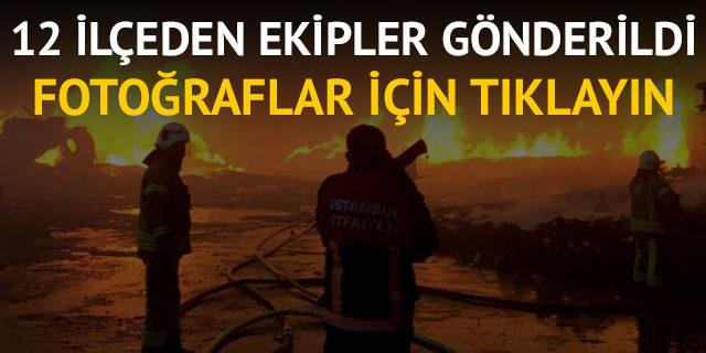 Esenyurt ta fabrika yangını! 2