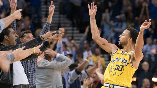 Stephen Curry'den üç çeyrekte tam 51 sayı!