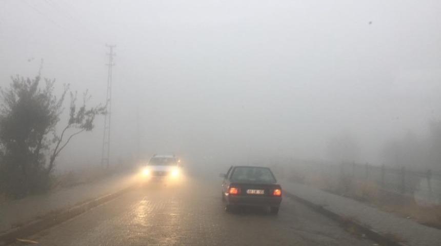 Sincik il&ccedil;esinde sis etkili oldu