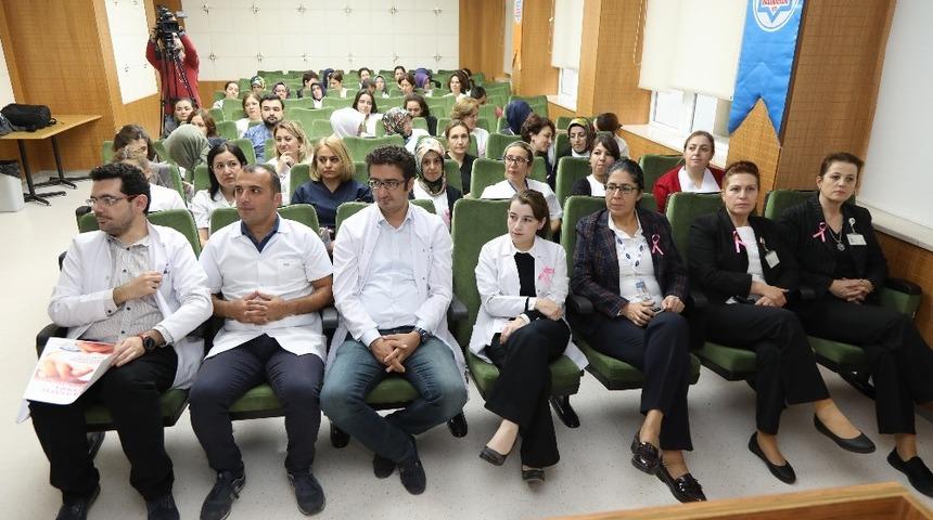 ERÜ Hastanelerinde ‘Meme Kanseri Farkındalık Eğitimi’ düzenlendi