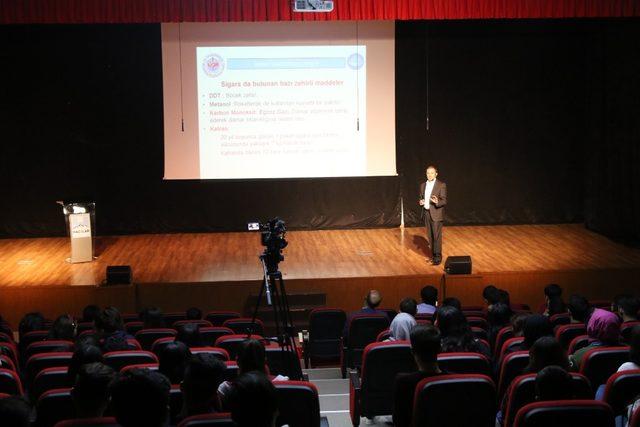 Hacılar’da bağımlılıkla mücadele semineri düzenlendi