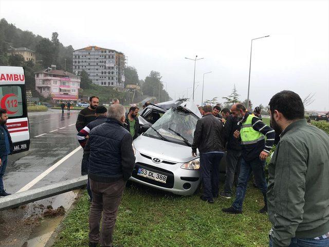 Rize'de trafik kazası: 1 ölü