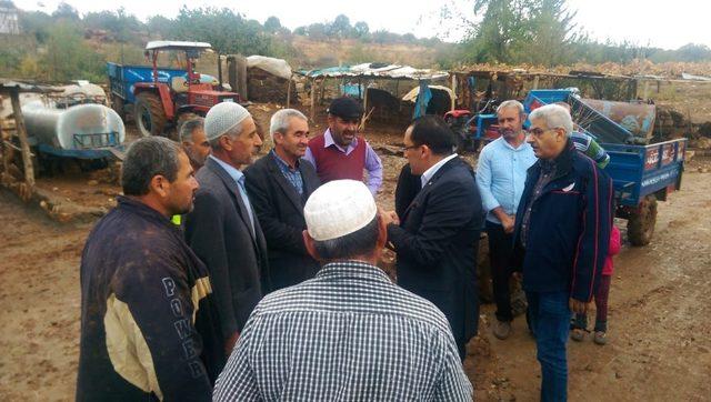 Kaymakam Kaya sel mağduru köylülerle bir araya geldi