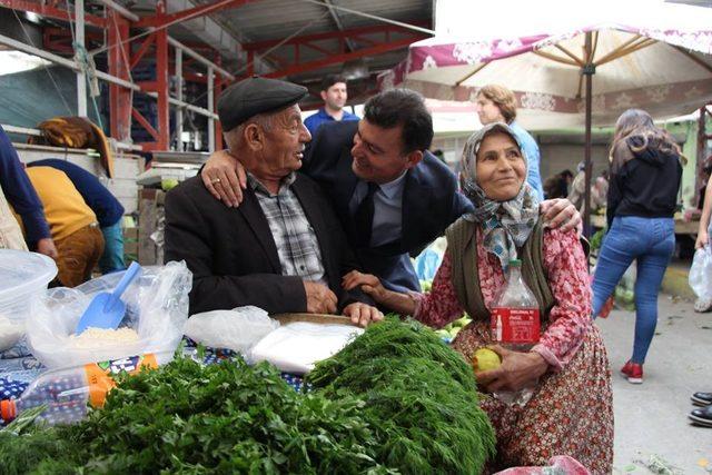 Başkan Akın çalışmalarını Çine ve Bozdoğan’da sürdürdü