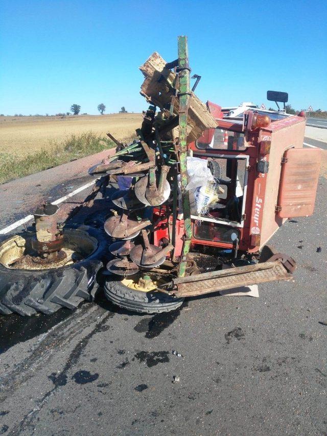 Keşan’da trafik kazası: 1 yaralı