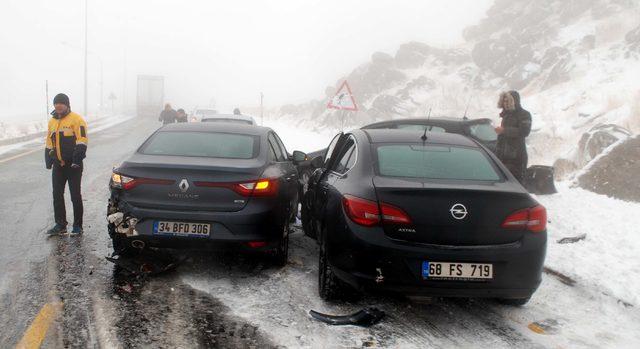 Erciyes'te sezonun ilk kar kazası