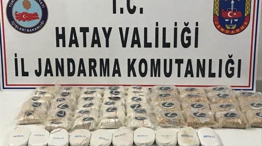 Hatay&rsquo;da 58 bin 705 adet uyuşturucu hap ele ge&ccedil;irildi