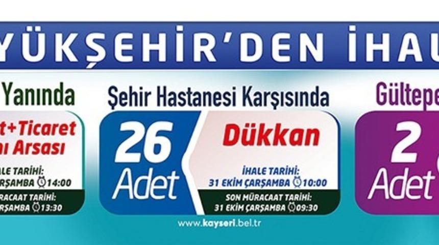 B&uuml;y&uuml;kşehir&rsquo;den yatırım fırsatı