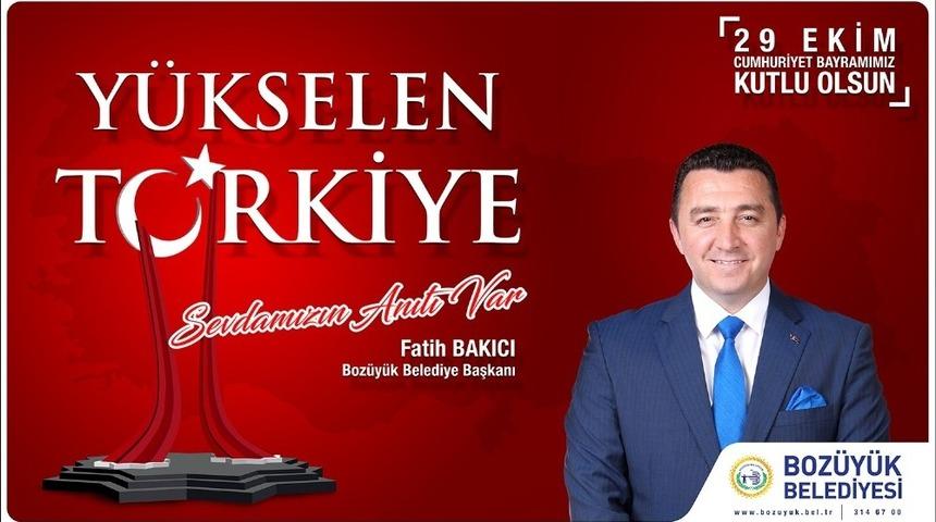Başkan Bakıcı; &ldquo;Cumhuriyet Bayramımız kutlu olsun&rdquo;