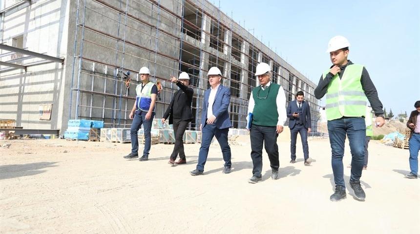 Aktepe K&uuml;lt&uuml;r Merkezi inşaatı hızla y&uuml;kseliyor