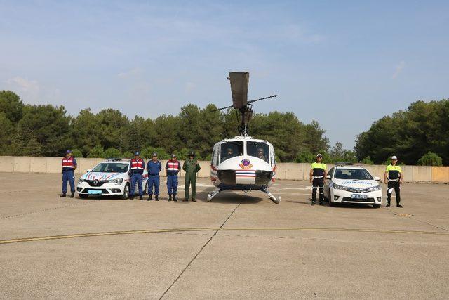 Antalya’da trafikte havadan ve karadan eş zamanlı kontrol