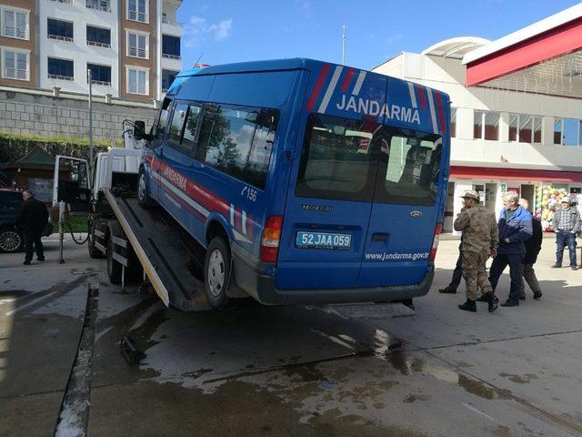 Ordu’da trafik kazası ucuz atlatıldı