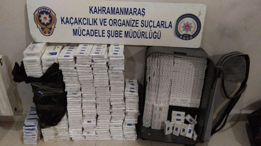 Kahramanmaraş&rsquo;ta bin 860 paket ka&ccedil;ak sigara ele ge&ccedil;irildi
