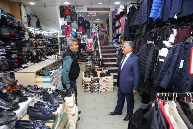 Başkan Büyükkılıç, enflasyonla mücadeleye destek veren esnafa teşekkür etti