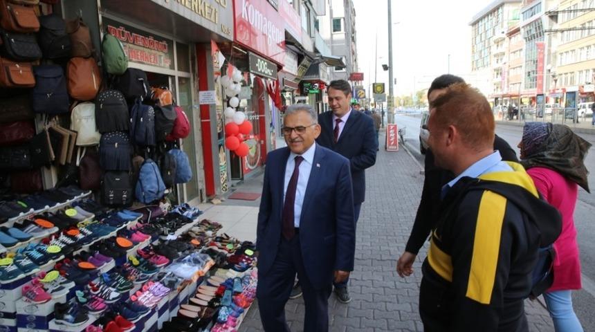 Başkan Büyükkılıç, enflasyonla mücadeleye destek veren esnafa teşekkür etti