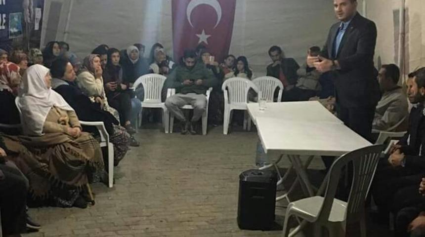 Aydın MHP, Kızılcak&ouml;y sakinlerini ziyaret etti